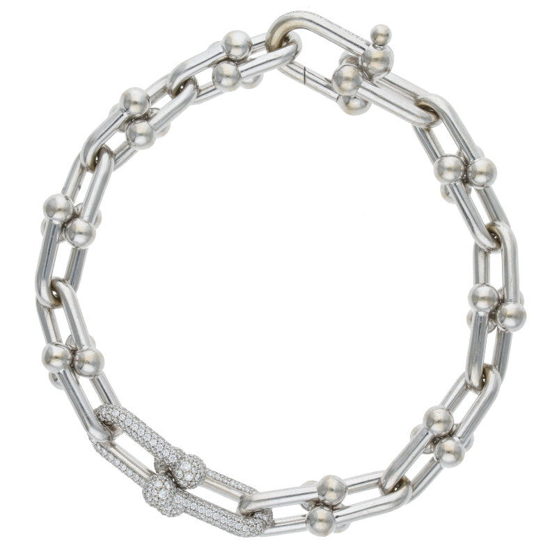 TIFFANY&Co. Hardware K18WG Diamond Link Size ONE SIZE