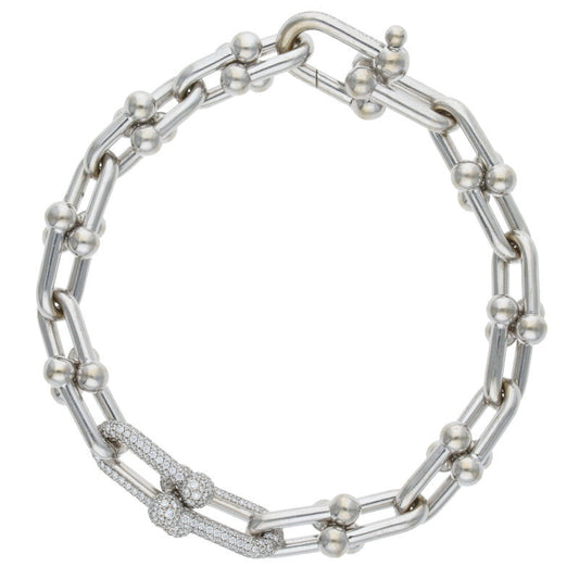 TIFFANY&Co. Hardware K18WG Diamond Link Size ONE SIZE