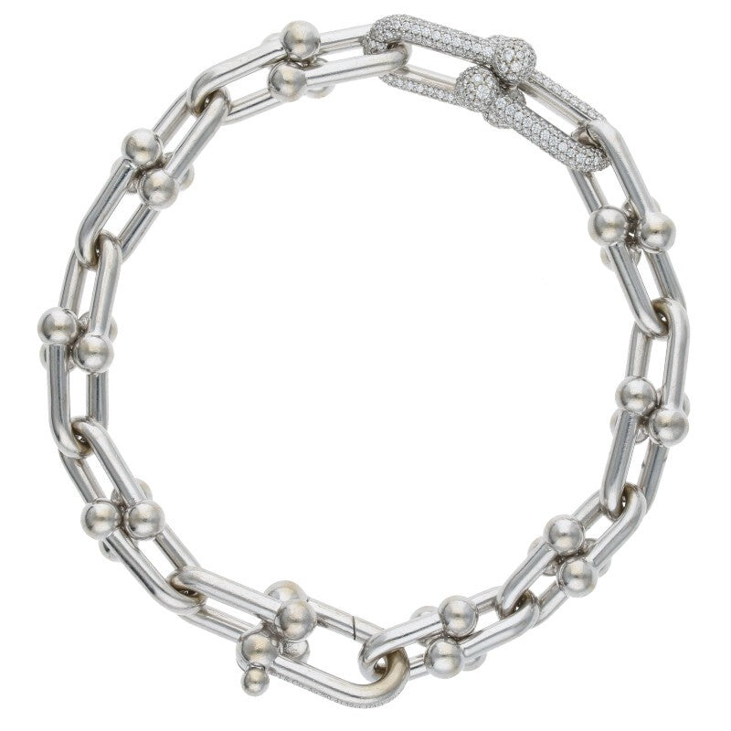 TIFFANY&Co. Hardware K18WG Diamond Link Size ONE SIZE
