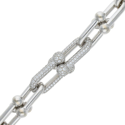 TIFFANY&Co. Hardware K18WG Diamond Link Size ONE SIZE