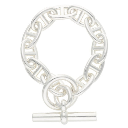 HERMES Chaine d'Ancre TGM 925 Silver Bracelet Size ONE SIZE