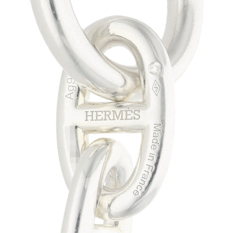 HERMES Chaine d'Ancre TGM 925 Silver Bracelet Size ONE SIZE