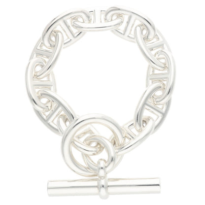 HERMES Chaine d'Ancre TGM 925 Silver Bracelet Size ONE SIZE