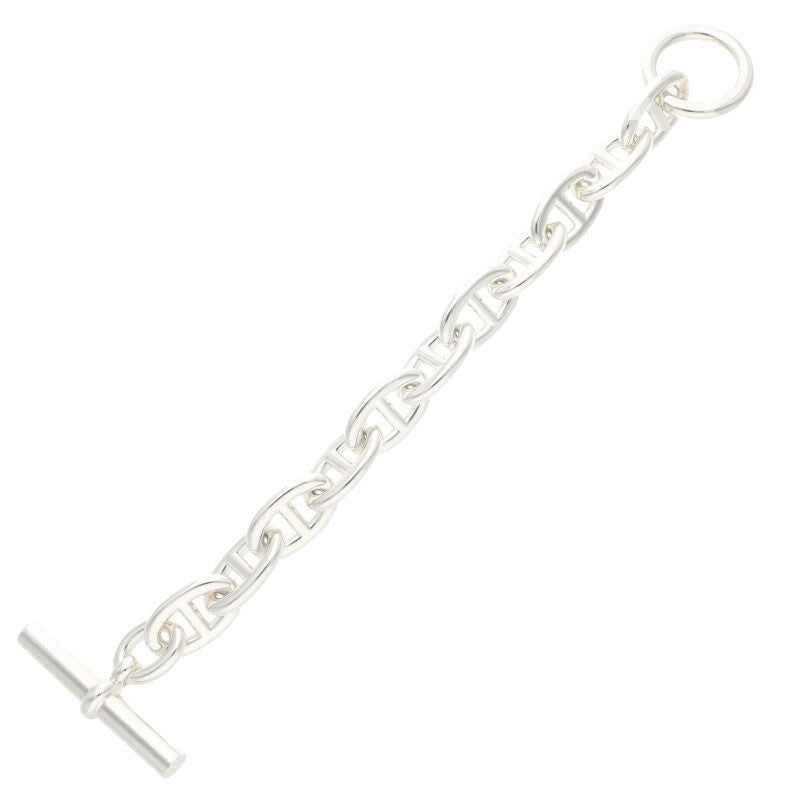 HERMES Chaine d'Ancre TGM 925 Silver Bracelet Size ONE SIZE