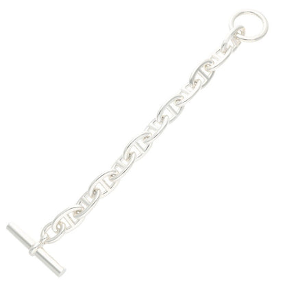 HERMES Chaine d'Ancre TGM 925 Silver Bracelet Size ONE SIZE