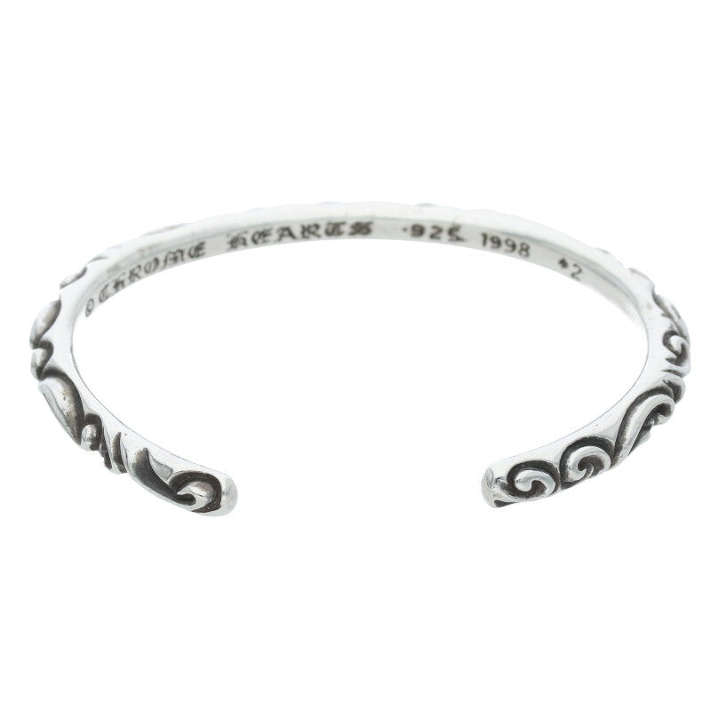 Chrome Hearts Scroll Band Silver Bracelet Size ONE SIZE