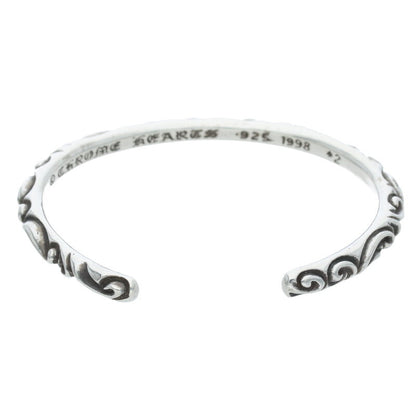 Chrome Hearts Scroll Band Silver Bracelet Size ONE SIZE