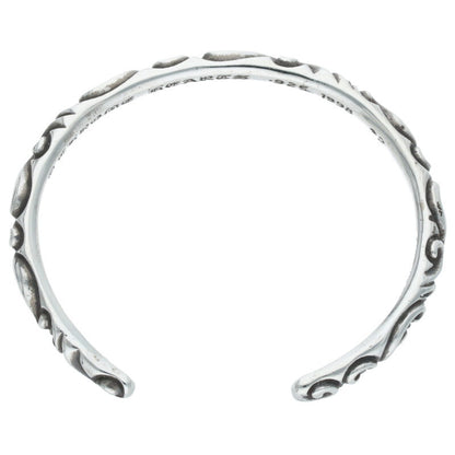 Chrome Hearts Scroll Band Silver Bracelet Size ONE SIZE