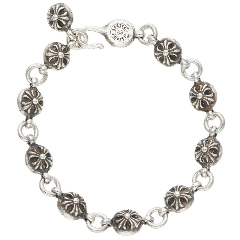 Chrome Hearts #2 Cross Ball Silver Bracelet