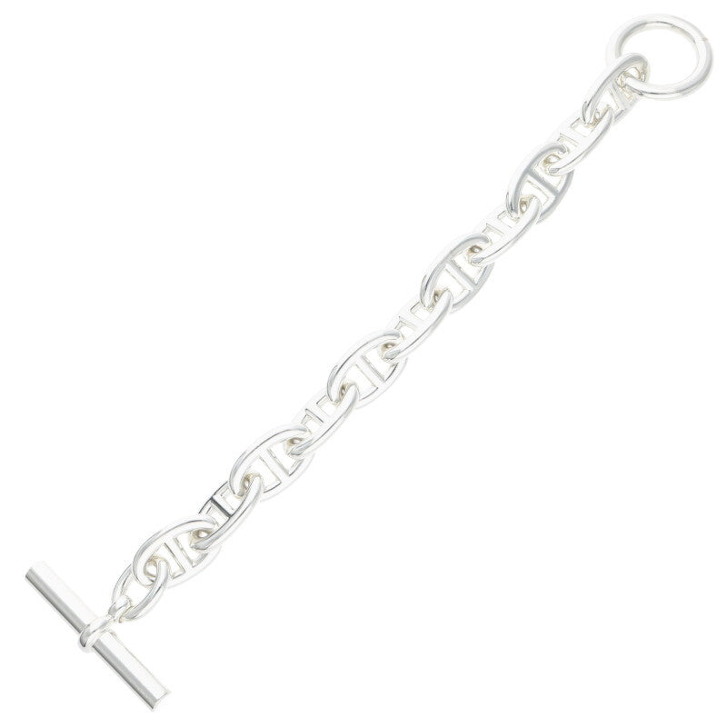 HERMES Chaine d'Ancre TGM 925 Silver Bracelet Size ONE SIZE