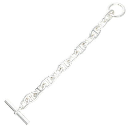 HERMES Chaine d'Ancre TGM 925 Silver Bracelet Size ONE SIZE