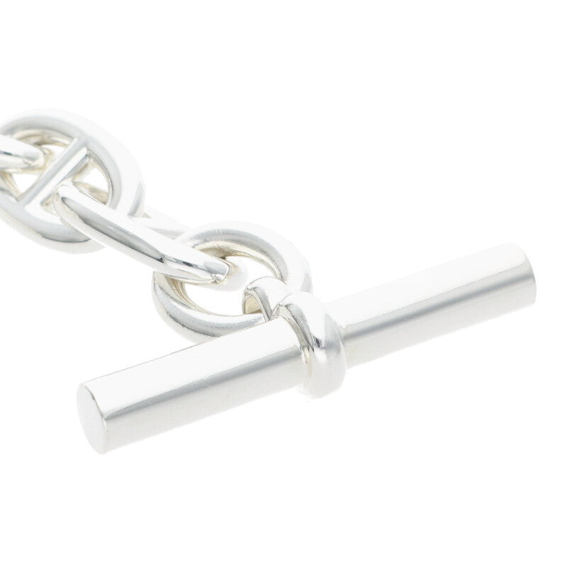 HERMES Chaine d'Ancre TGM 925 Silver Bracelet Size ONE SIZE