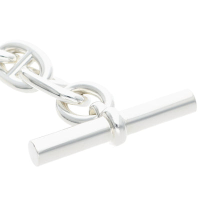 HERMES Chaine d'Ancre TGM 925 Silver Bracelet Size ONE SIZE