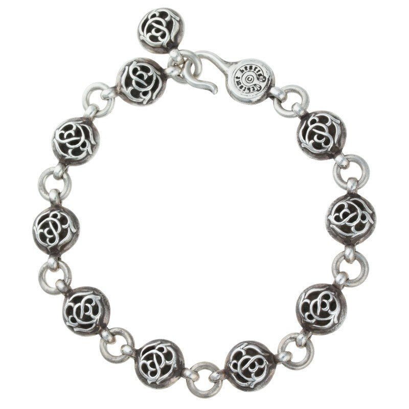 Chrome Hearts #2 Floral Ball Silver Bracelet Size ONE SIZE