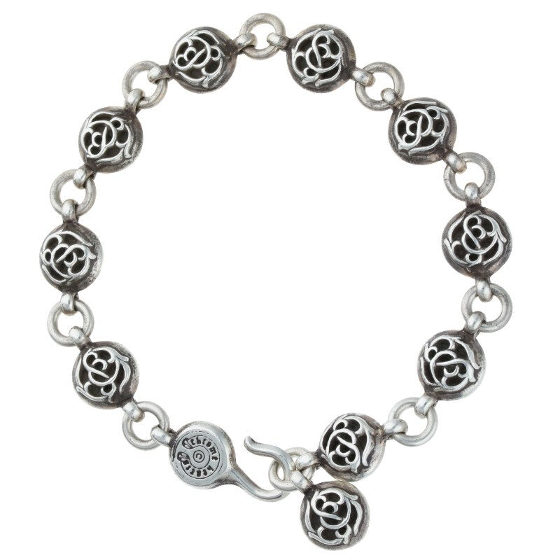 Chrome Hearts #2 Floral Ball Silver Bracelet Size ONE SIZE