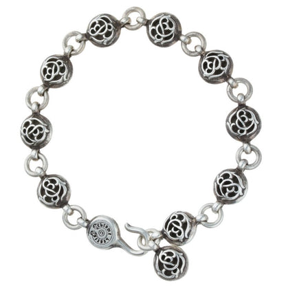 Chrome Hearts #2 Floral Ball Silver Bracelet Size ONE SIZE