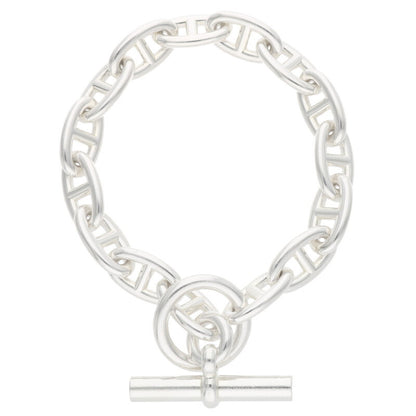 HERMES Chaine d'Ancre GM 925 Silver Bracelet Size ONE SIZE