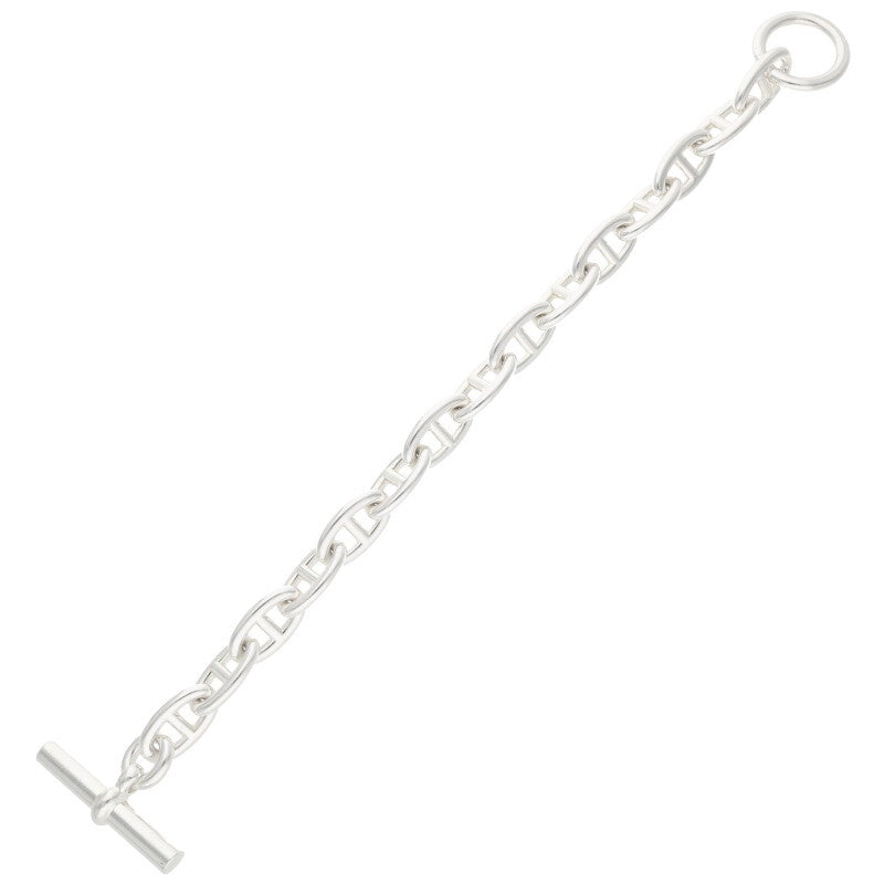 HERMES Chaine d'Ancre GM 925 Silver Bracelet Size ONE SIZE