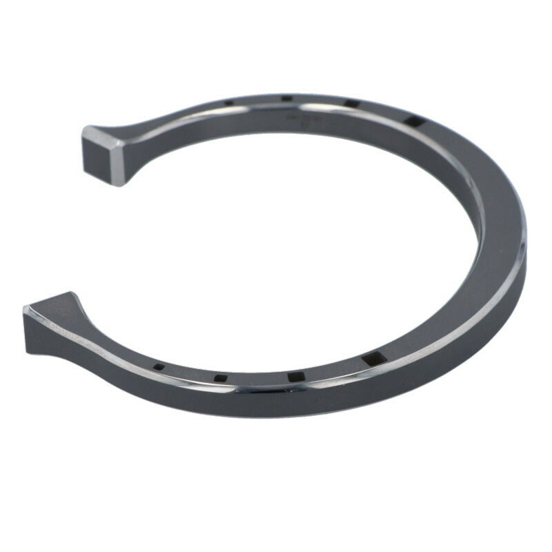 HERMES Fer a Cheval Horseshoe Silver Bangle Size ONE SIZE