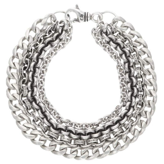 Chrome Hearts Multi Chain Silver Bracelet Size ONE SIZE