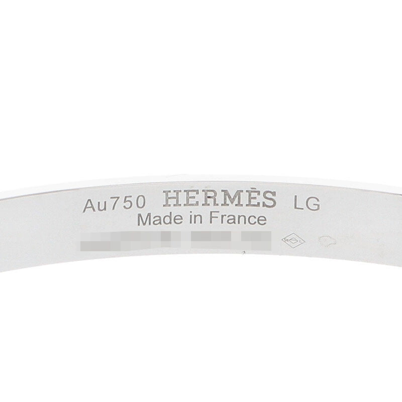 HERMES Collier de Chien K18WG Diamond Bracelet Size ONE SIZE