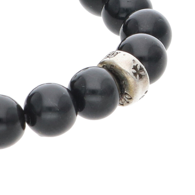 Chrome Hearts Beaded bracelet Black x Silver (Silver 13.94g)