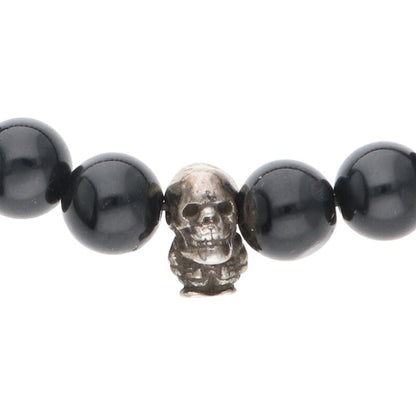 Chrome Hearts Beaded bracelet Black x Silver (Silver 13.94g)