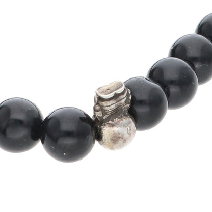 Chrome Hearts Beaded bracelet Black x Silver (Silver 13.94g)