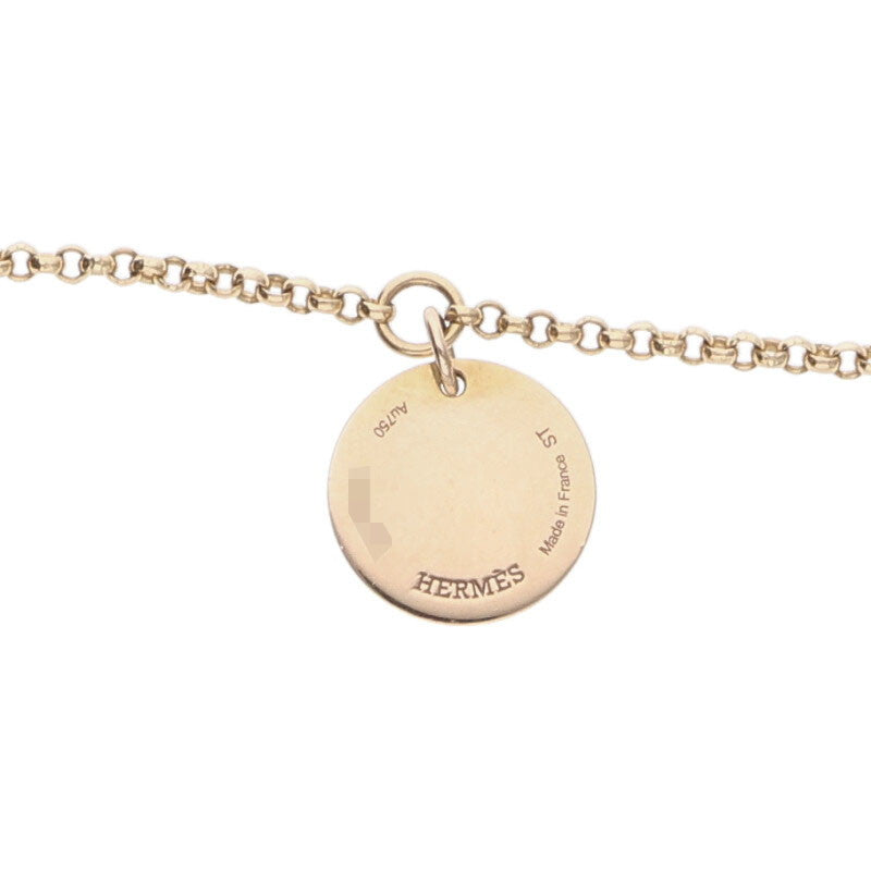 HERMES Ex-Libris PM K18PG 1 Diamond Bracelet Size ONE SIZE
