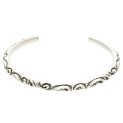 Chrome Hearts Bangle Scroll Silver Bracelet Size ONE SIZE