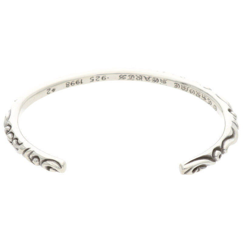 Chrome Hearts Bangle Scroll Silver Bracelet Size ONE SIZE