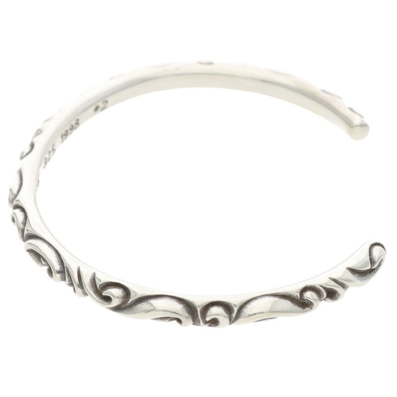Chrome Hearts Bangle Scroll Silver Bracelet Size ONE SIZE