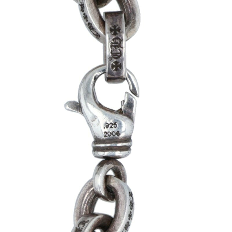 Chrome Hearts LARGE PAPER CHN Silver Bracelet Size 7 Inch