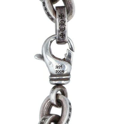 Chrome Hearts LARGE PAPER CHN Silver Bracelet Size 7 Inch