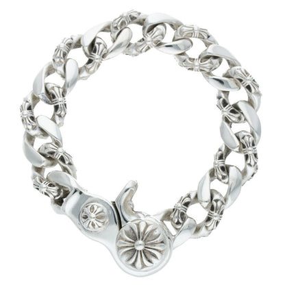 Chrome Hearts Fancy Link Clip Silver Bracelet Size ONE SIZE