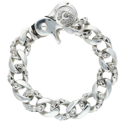 Chrome Hearts Fancy Link Clip Silver Bracelet Size ONE SIZE