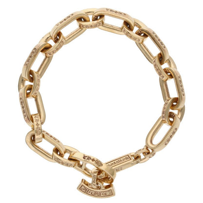 Chrome Hearts 22K Paper E Chain Gold Bracelet Size ONE SIZE