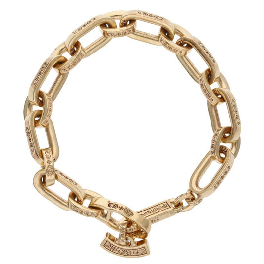 Chrome Hearts 22K Paper E Chain Gold Bracelet Size ONE SIZE