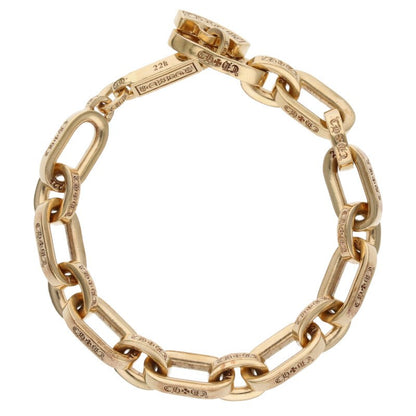 Chrome Hearts 22K Paper E Chain Gold Bracelet Size ONE SIZE