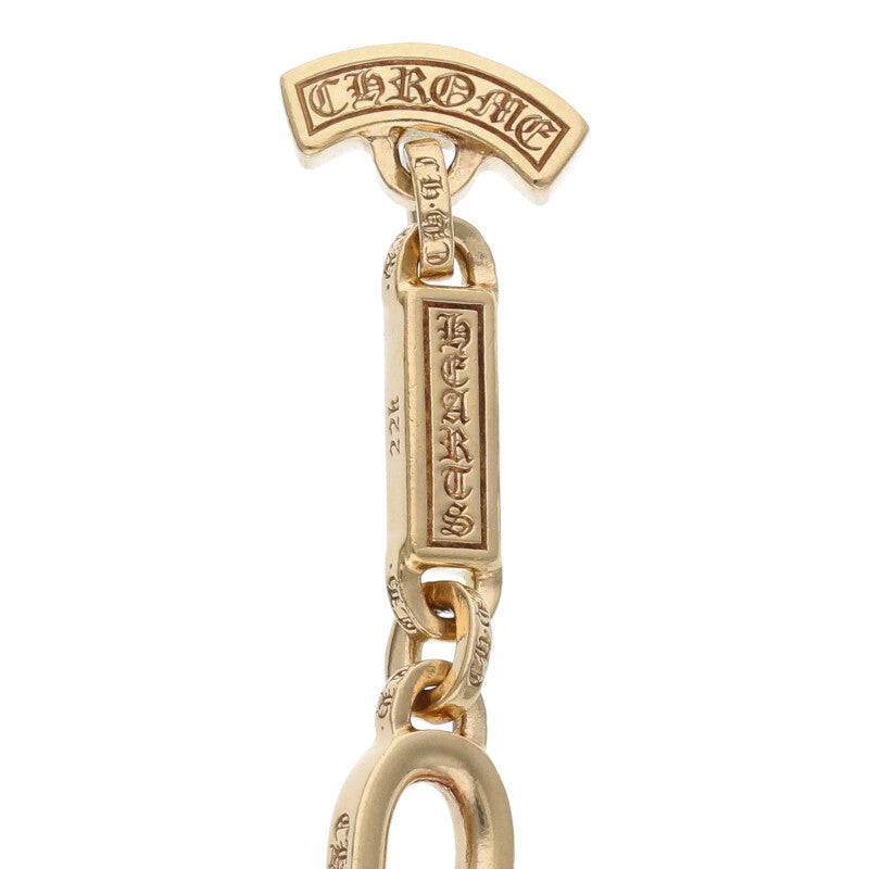 Chrome Hearts 22K Paper E Chain Gold Bracelet Size ONE SIZE
