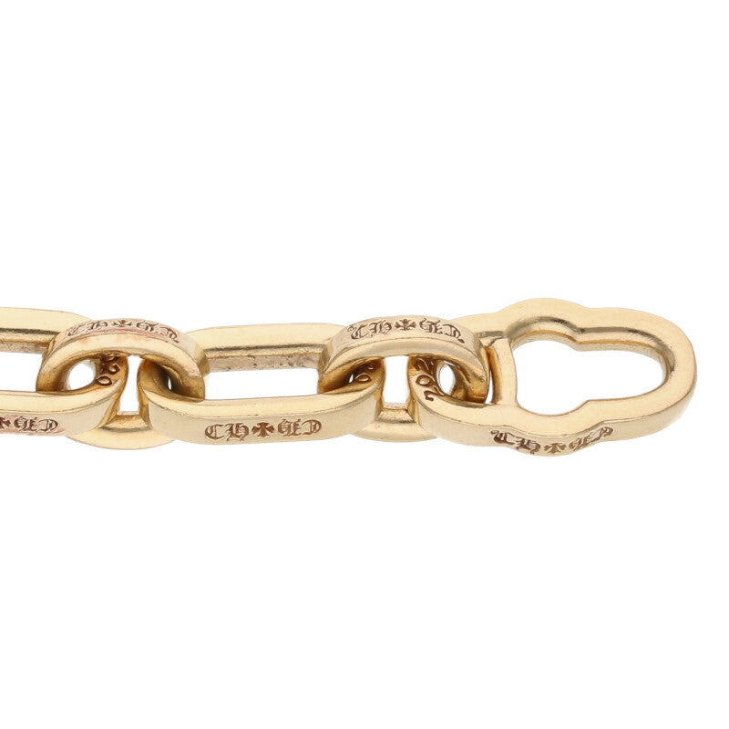 Chrome Hearts 22K Paper E Chain Gold Bracelet Size ONE SIZE