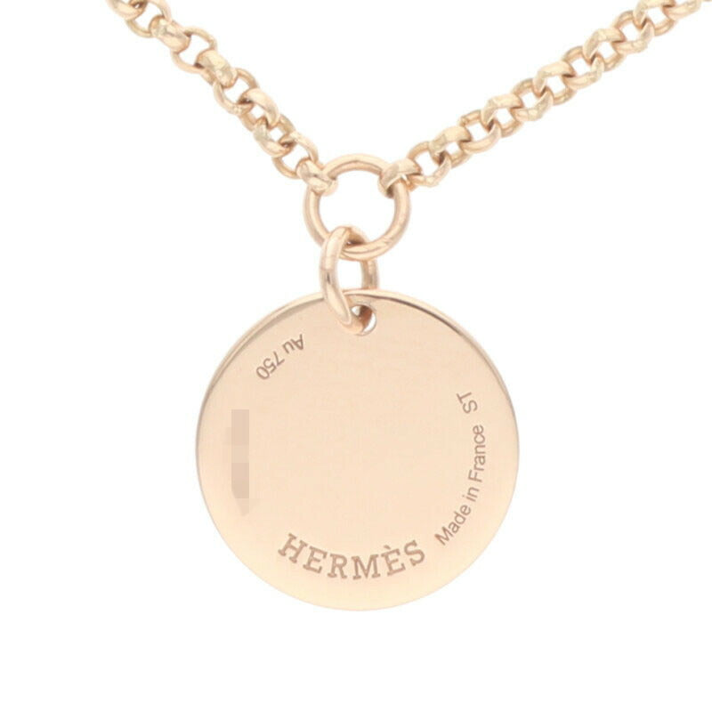 HERMES Ex-Libris PM K18PG 1 Diamond Bracelet Size ONE Multi