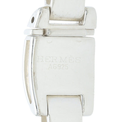 HERMES Luna Park 925 Silver Bracelet Size ONE SIZE