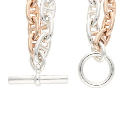 HERMES Chaine d'Ancre K18PG/925 Silver Size ONE SIZE
