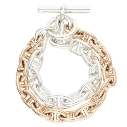 HERMES Chaine d'Ancre GM MM K18PG Bracelet Size ONE SIZE