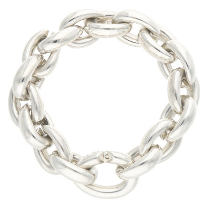 HERMES Acrobate GM Sterling Silver Bracelet Size ONE SIZE