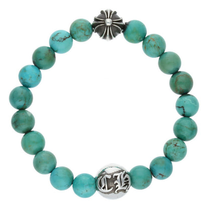 Chrome Hearts 8mm Turquoise Bead Bracelet Size ONE SIZE