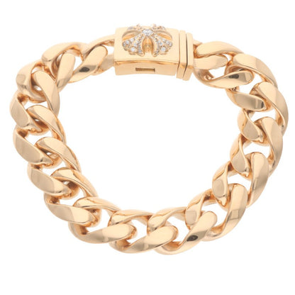 Chrome Hearts 22K Pave Diamond Box ID Bracelet Size ONE SIZE