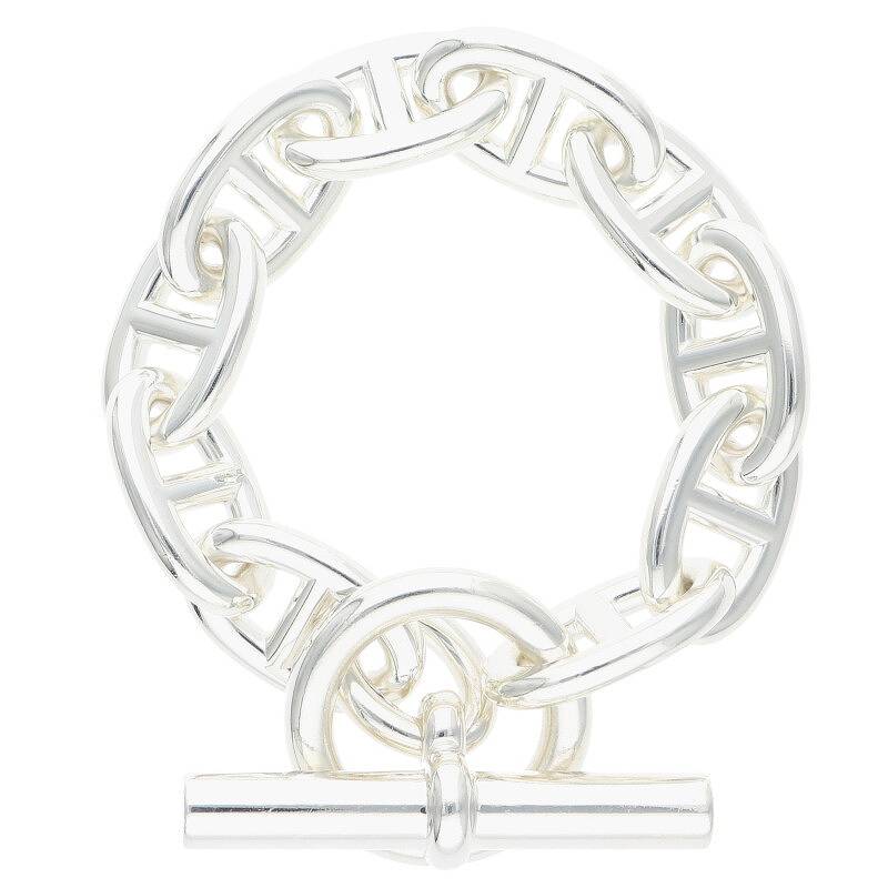 HERMES Chaine d'Ancre TGM Silver Bracelet 925 Size ONE SIZE