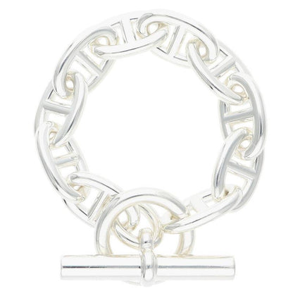 HERMES Chaine d'Ancre TGM Silver Bracelet 925 Size ONE SIZE